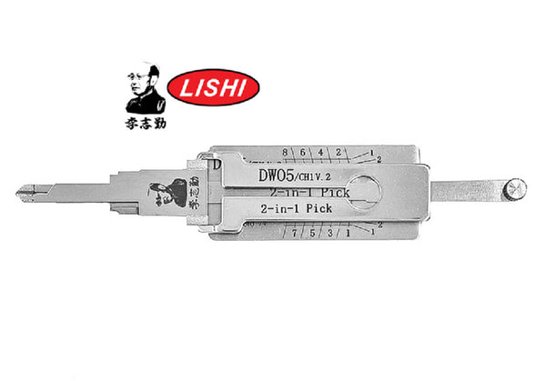 ORIGINAL LISHI - CH1 DW04 DW05 GM / 2 Track / 2-In-1 Pick & Decoder (O ...