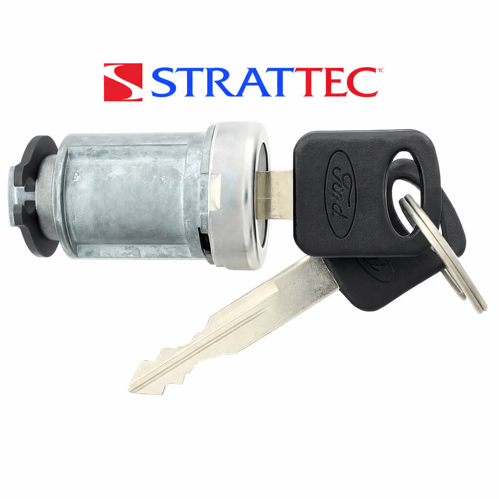 2001–2020 Ford 8-Cut Ignition Lock Cylinder w/ Keys – Strattec 707592C ...