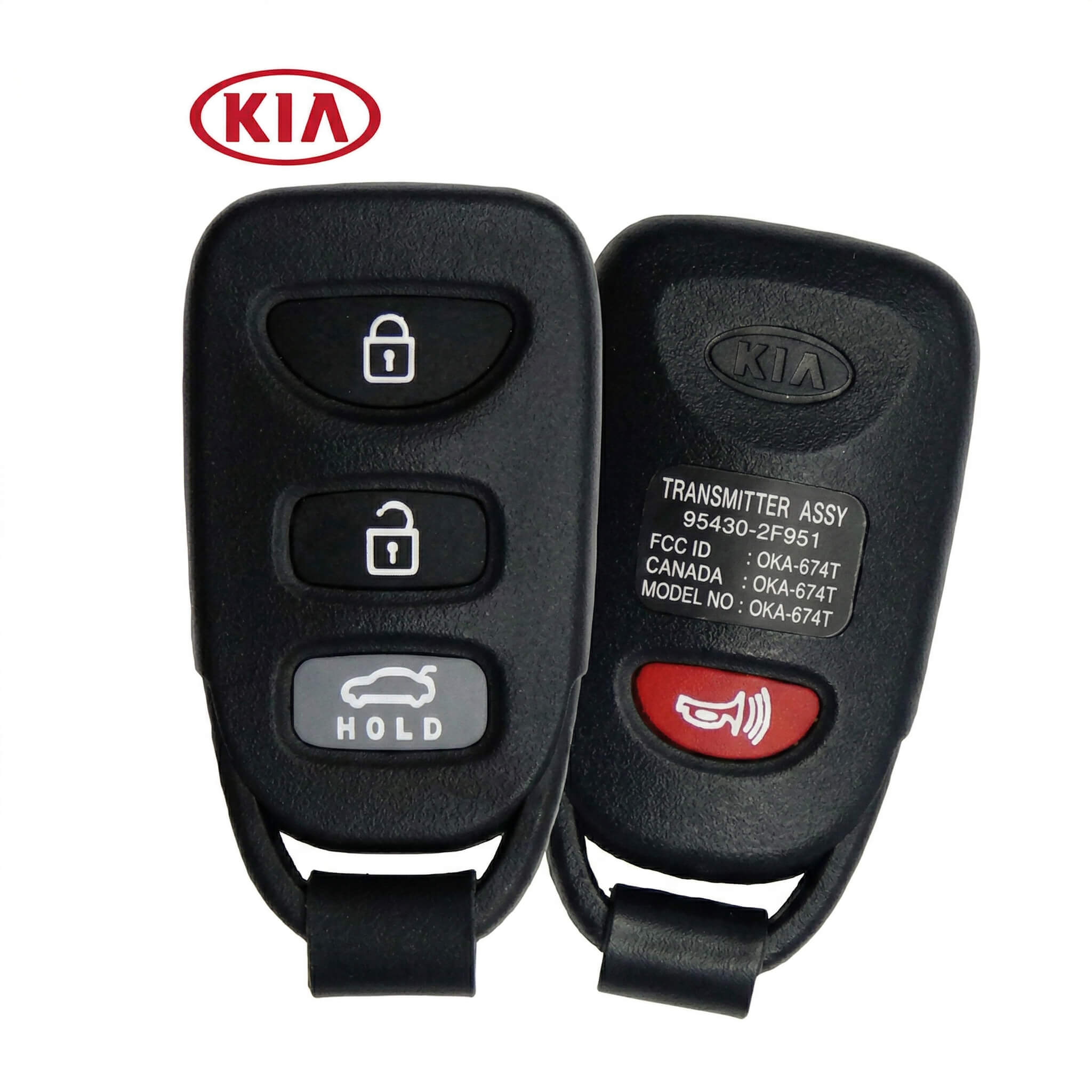 2007-2009 Kia Spectra Key Fob 4-Button Remote OKA-674T 95430-2F951 ...