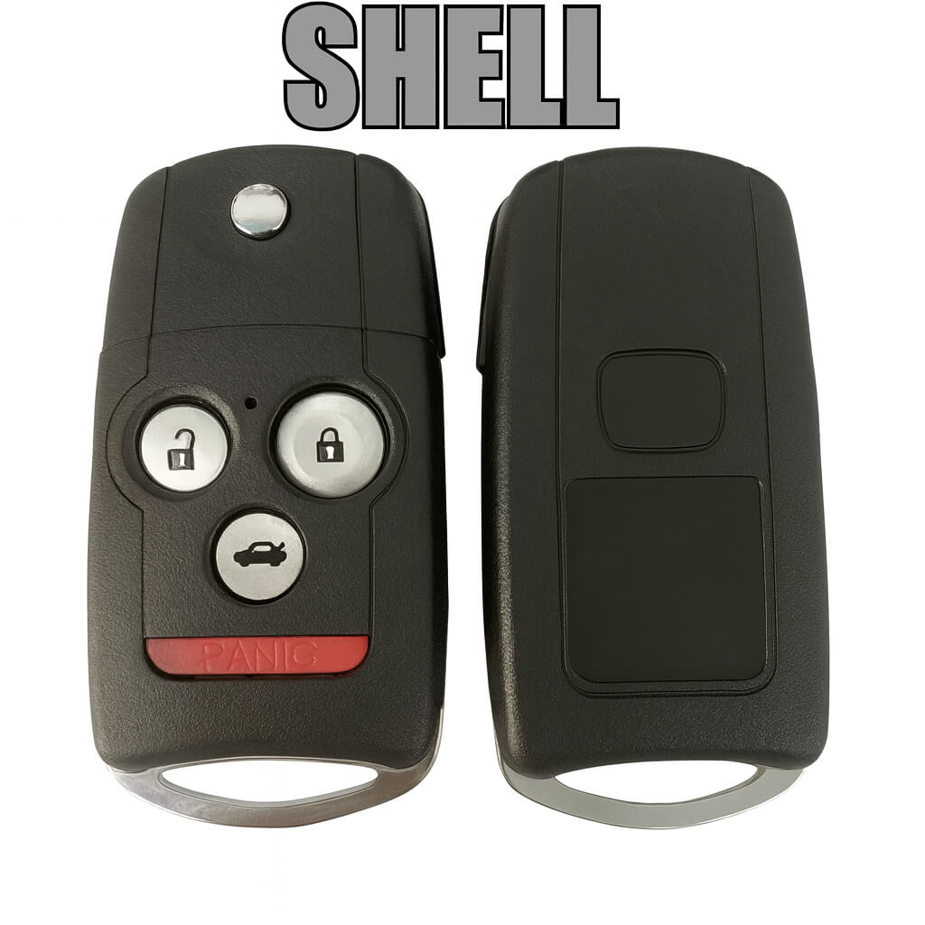 2007–2014 Acura TL TSX MDX ZDX 4-Button Flip Key Shell (No Board) | FKS ...