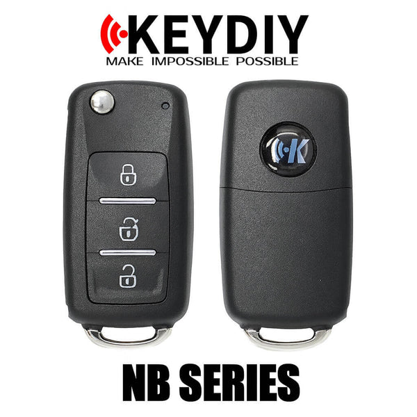 KEYDIY NB08-3 Universal 3-Button Flip Key (VW Style) - Multi-Chip ...