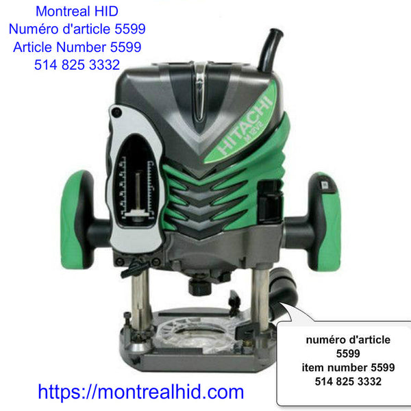 Hitachi M12V2 3-1/4 HP Variable Speed Plunge Base Router – Canada top Key